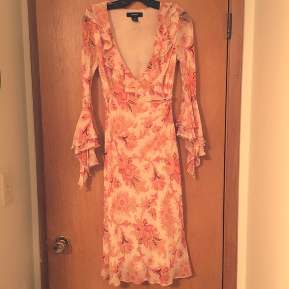 paisley silk dress